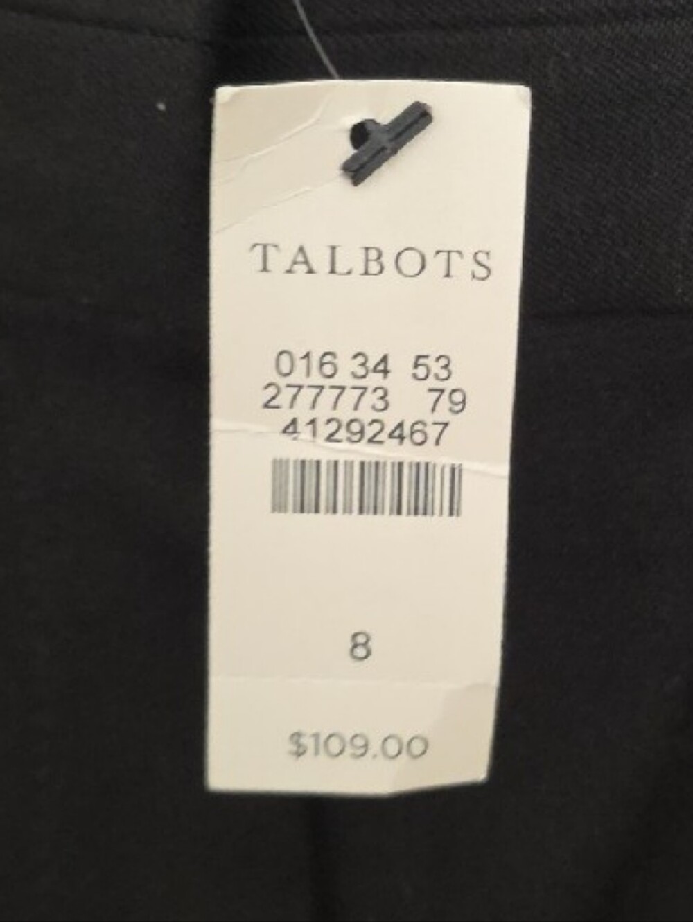 Talbots Black womens Dress Pants - Slim Tapered Fit - Picture 3 of 9